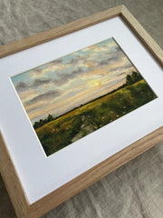 Golden Horizons (framed) 11x14β